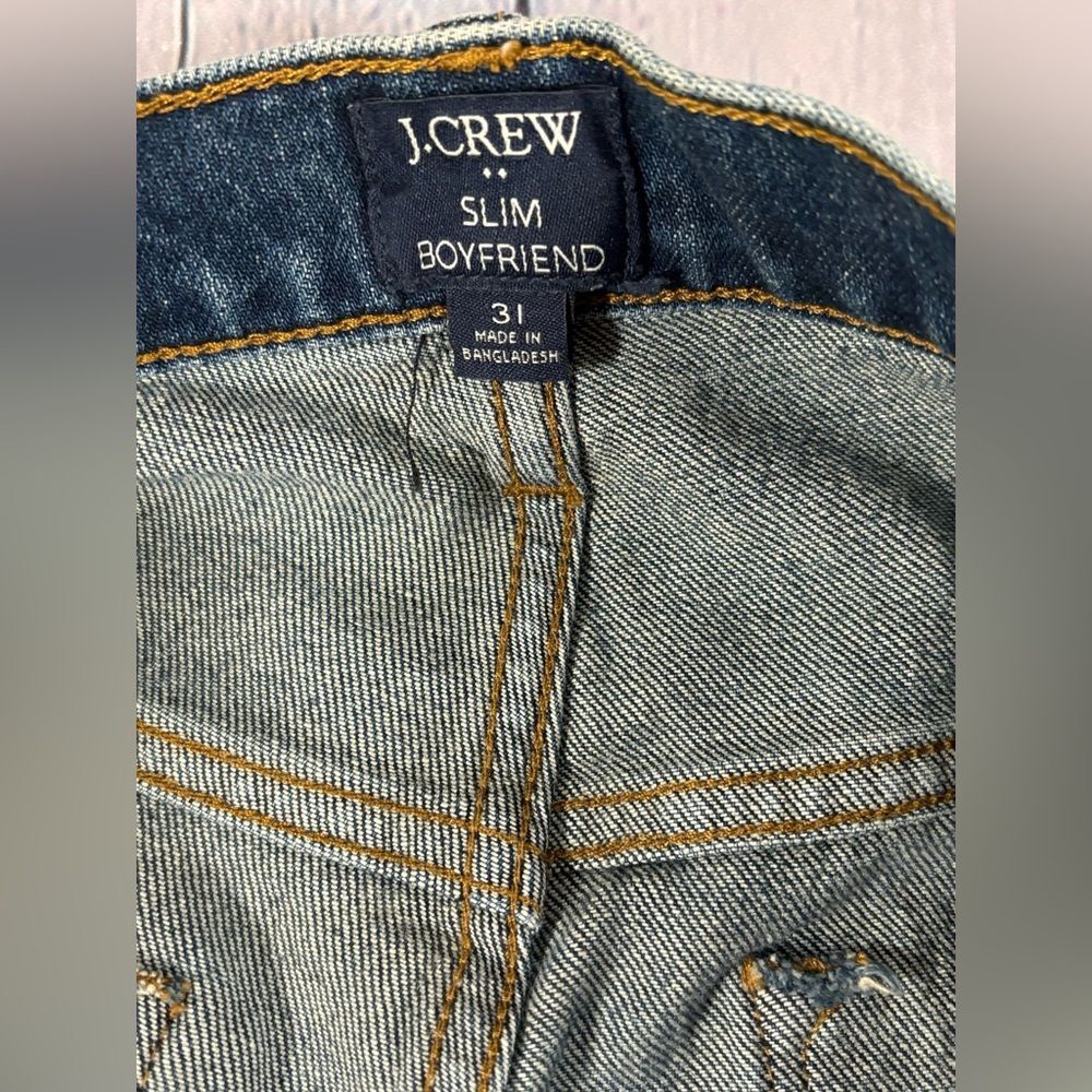 J. Crew Factory Classic Slim Boyfriend Casual Preppy Minimalist Stretch Jean 31 - Picture 5 of 13